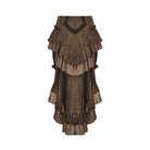 Darkinlove Women's Steampunk Tailcoat Bloomers with Anchor Buttons and Ruffled Trim