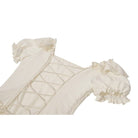 Darkinlove Women's Stempunk Asymmetric Layered Falbala Puff Short Sleeved Dress