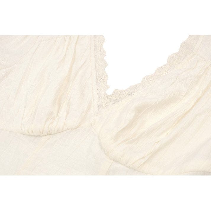 Darkinlove Women's Stempunk Lace-up Layered Flared Sleeved Shirt