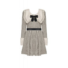 Darkinlove Women's Vintage Doll Collar Striped Dress