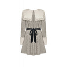 Darkinlove Women's Vintage Doll Collar Striped Dress