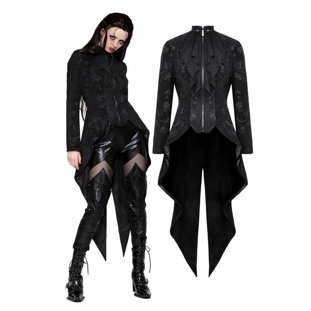 Women's Vintage Gothic Swallow-tailed Jacket – Punk Design