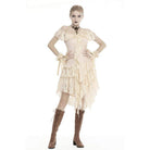 Darkinlove Women's Vintage Lace Multi-layered Dresses