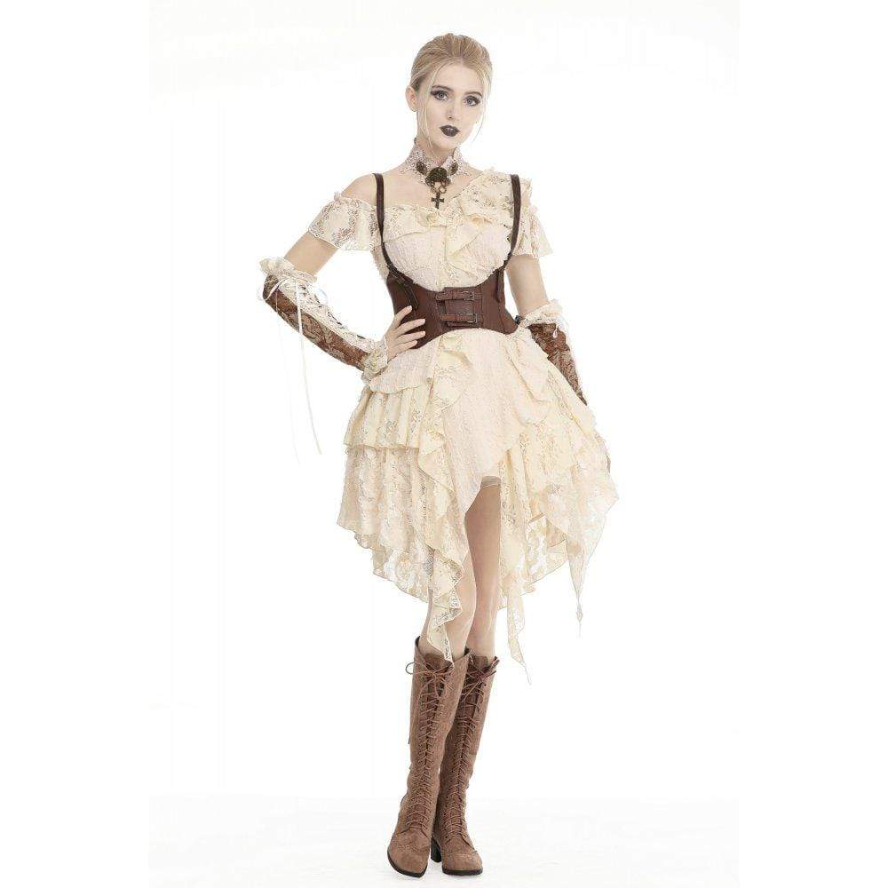 Darkinlove Women's Vintage Lace Multi-layered Dresses