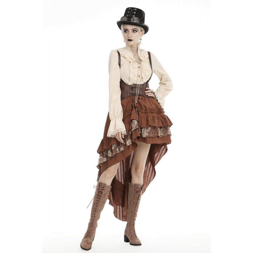 Darkinlove Women's Vintage Ruffles Irregular Skirts
