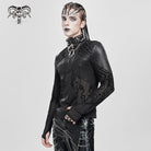 DEVIL FASHION Men's Cyberpunk Circuit Board Printed Shirt