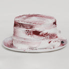 DEVIL FASHION Men's Gothic Bandage-Wrapped Streamers Top Hat White