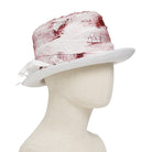 DEVIL FASHION Men's Gothic Bandage-Wrapped Streamers Top Hat White