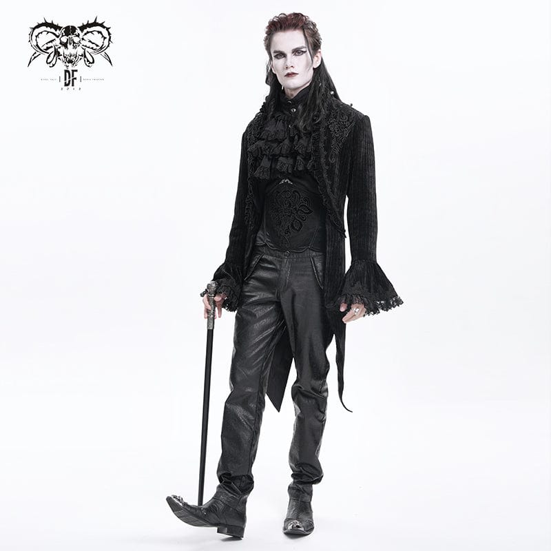 DEVIL FASHION Men's Gothic Braided Buckle Girdle