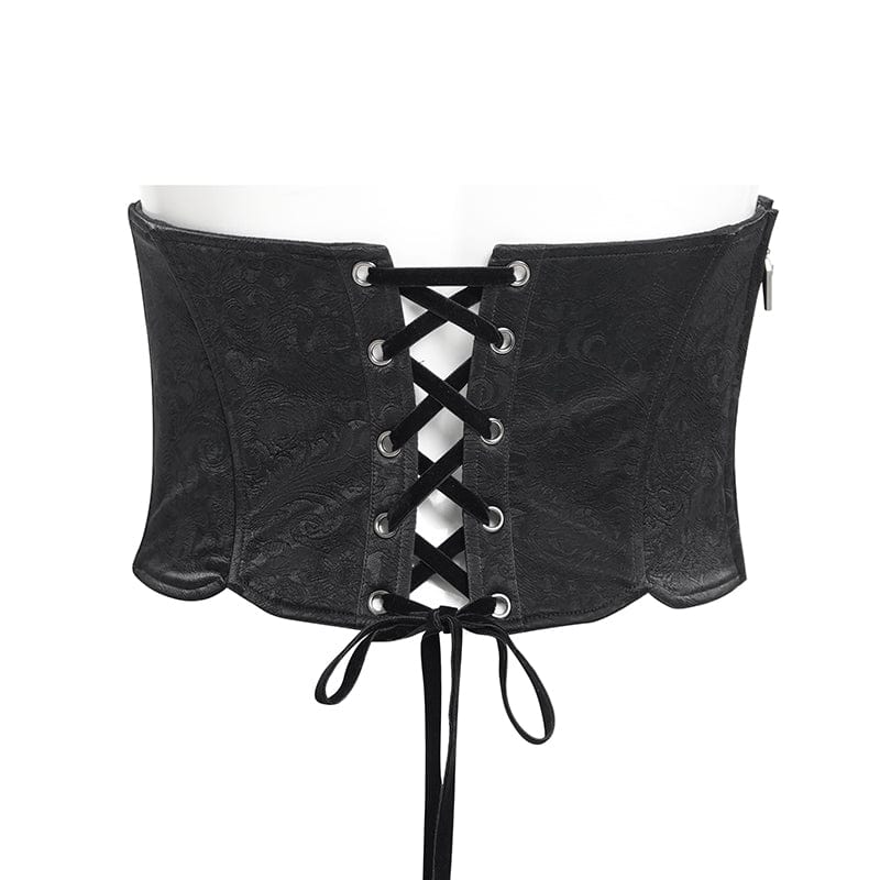 DEVIL FASHION Men's Gothic Braided Buckle Girdle