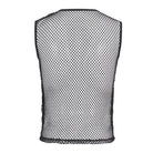 DEVIL FASHION Men's Gothic Bullet Sheer Mesh Tank Top