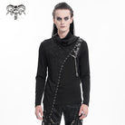 DEVIL FASHION Men's Gothic Chain Splice Sweatershirt