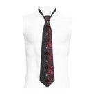 DEVIL FASHION Men's Gothic Contrast Color Cross Necktie