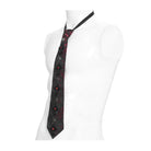 DEVIL FASHION Men's Gothic Contrast Color Cross Necktie