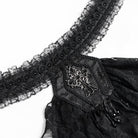 DEVIL FASHION Men's Gothic Cross Beaded Neckwear Black