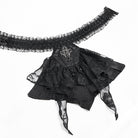 DEVIL FASHION Men's Gothic Cross Beaded Neckwear Black