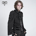 DEVIL FASHION Men's Gothic Cross Embroidered Tassel Necktie