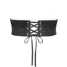 DEVIL FASHION Men's Gothic Cross Lace-up Zip Girdle