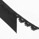 DEVIL FASHION Men's Gothic Cross Layered Bowknot Neckwear Black