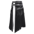 DEVIL FASHION Men's Gothic Double-belt Tassels Kilt
