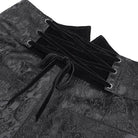 DEVIL FASHION Men's Gothic Double Buckles High-waisted Suit Pants