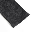 DEVIL FASHION Men's Gothic Floral Printed Buckle Lace-up Pants