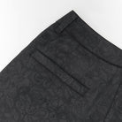 DEVIL FASHION Men's Gothic Floral Printed Suit Pants