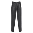 DEVIL FASHION Men's Gothic Floral Printed Suit Pants