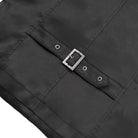 DEVIL FASHION Men's Gothic Floral Studs Buckle-up Vest