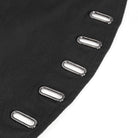 DEVIL FASHION Herren Gothic Jacke mit unregelmäßigen Ösen und Kapuze