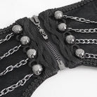 DEVIL FASHION Men's Gothic Irregular Multi-chain Zipper Girdle