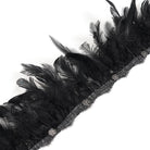 DEVIL FASHION Men's Gothic Irregular Rose Printed Contrast Color Waistcoat with Detachable Feather Accessory