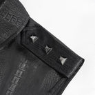 DEVIL FASHION Men's Gothic Irregular Studded Lace-up Vest