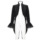 DEVIL FASHION Men's Gothic Lace Swallow-tailed Jacket