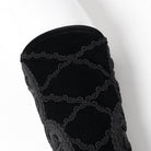 DEVIL FASHION Men's Gothic Lace-up Embroidered Velvet Splice Arm Sleeves