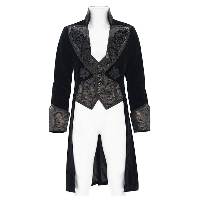 DEVIL FASHION Men's Gothic Lapel Single-breasted Jacket