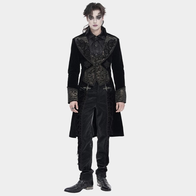 DEVIL FASHION Men's Gothic Lapel Single-breasted Jacket