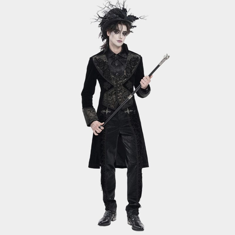 DEVIL FASHION Men's Gothic Lapel Single-breasted Jacket