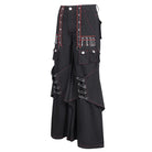 DEVIL FASHION Men's Gothic Pin Studded Flared Pants