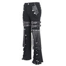 DEVIL FASHION Men's Gothic Ripped Tassels Pants
