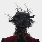 DEVIL FASHION Men's Gothic Rose Leaf Branch Hat