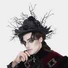 DEVIL FASHION Men's Gothic Rose Leaf Branch Hat
