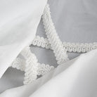 DEVIL FASHION Men's Gothic Ruffled Collar Puff Sleeved Shirt White