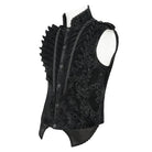 Chaleco gótico de cuello alto con volantes y botonadura sencilla para hombre de DEVIL FASHION