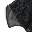Chaleco gótico de cuello alto con volantes y botonadura sencilla para hombre de DEVIL FASHION