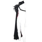 DEVIL FASHION Men's Gothic Stand Collar Feather Cape
