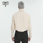 DEVIL FASHION Herren Gothic Stehkragen Rüschenhemd