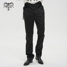 DEVIL FASHION Men's Gothic Strappy High-waisted Pants