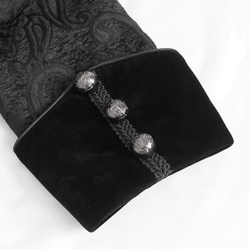 DEVIL FASHION Herren Gothic Quasten Schwalbenschwanzjacke