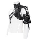 DEVIL FASHION Men's Punk Asymmetric Buckle-up Straps Body Harness